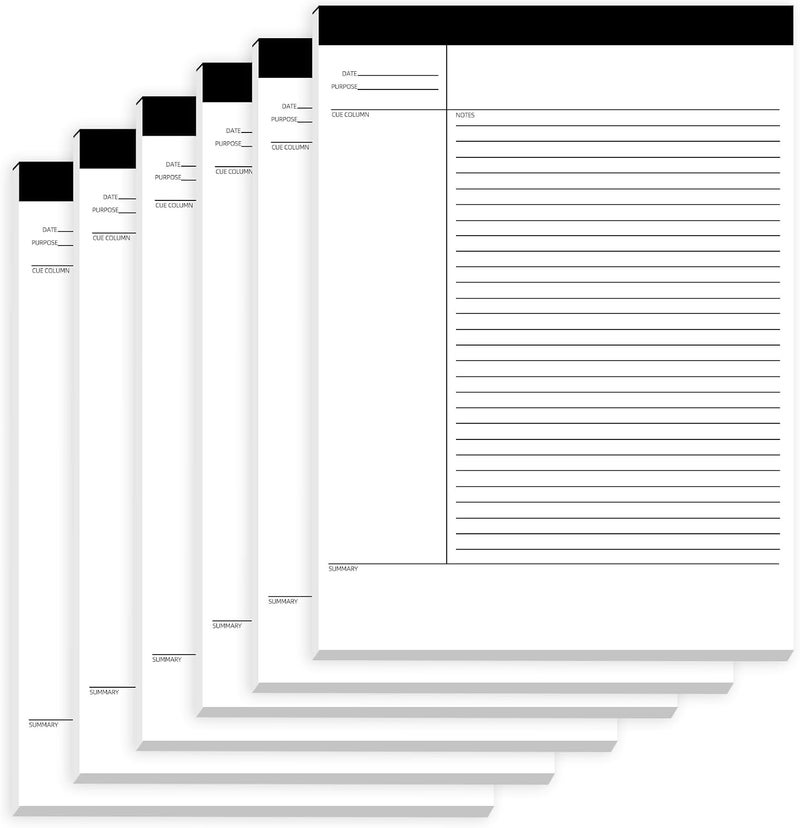Uzant 6 Pack Notepads 8.5 x 11, 300 Sheets College Ruled Legal Pads Lined Paper Writing Pads, White Note Pads Notebook for Office Business School College, 50 Sheets/Pad, Letter-Trim Perforated - Image 1